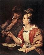 Frans van Mieris The Music Lesson oil painting on canvas